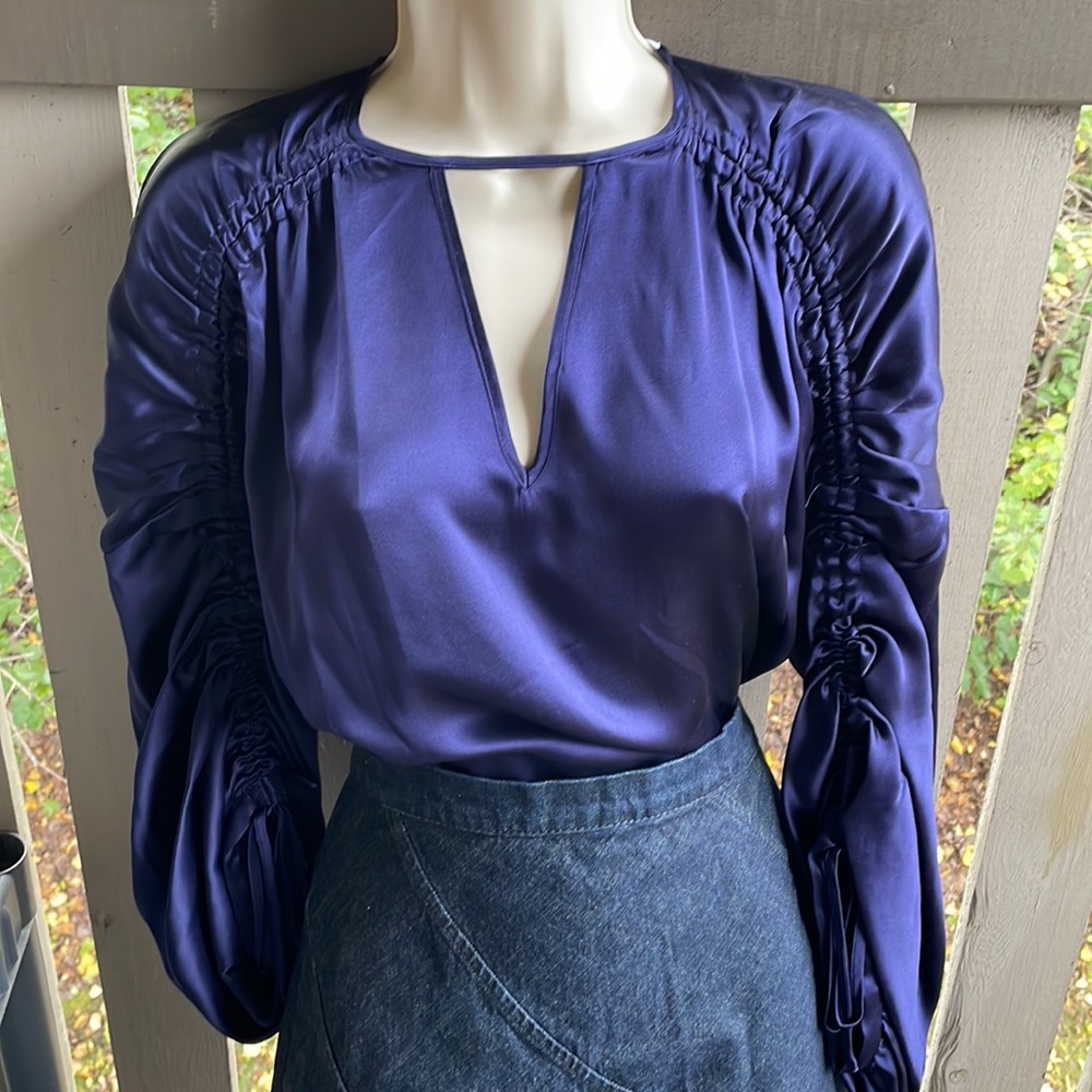 NEW Parker 100% Dupioni  silk shirt